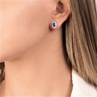 Orecchini Mirco Visconti Donna in Oro bianco Zaffiro 1.37 Ct Z685S/B10Z - Z685S/B10Z